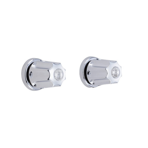 Gerber G074777183 Classics Two Handle Straight Pattern Shower Fittings Sweat 3/4" Connections w/ Metal Fluted Handles - Chrome
