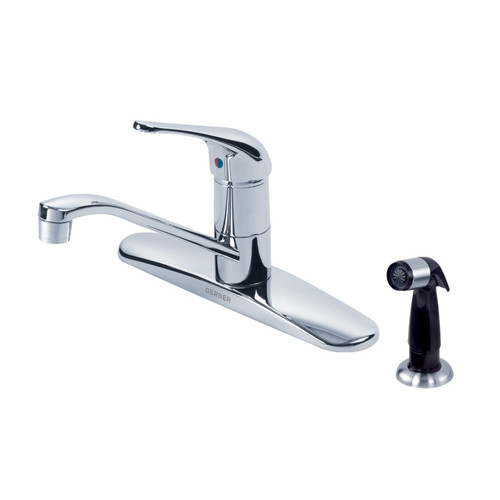 Gerber G0040212 Maxwell Single Handle Kitchen Faucet with Side Spray 1.75gpm Aeration/2.2gpm Spray - Chrome