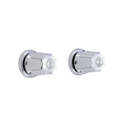 Gerber G074776183 Classics Two Handle Straight Pattern Shower Fittings Sweat 1/2" Connections w/ Metal Fluted Handles - Chrome