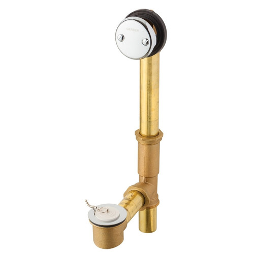 Gerber G0041892 Classics Chain & Stopper Drain for Standard Tub - Chrome