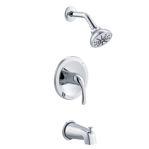 Gerber Maxwell Single Handle Tub & Shower Trim Kit & Treysta Cartridge w/Diverter on Spout 1.75gpm - Chrome - G00G9317TC