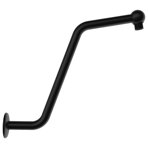 Gerber 13" S Shaped Showerarm w/ Escutcheon - Satin Black - D481116BS