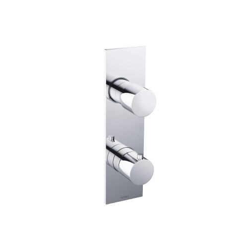 Flusso 3/4" Horizontal Thermostatic Shower Valve & Trim - 1- Output - Polished Chrome - 100.2720CP