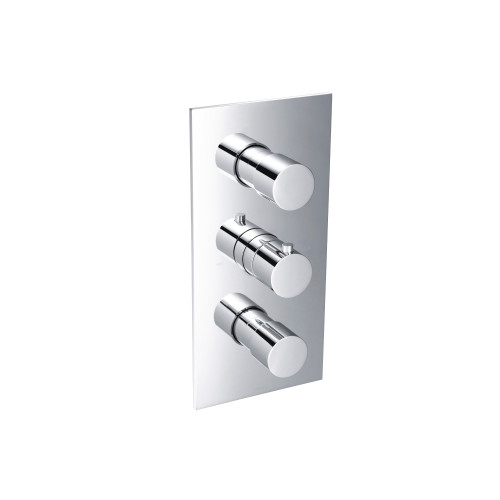 Flusso 3/4" Thermostatic Valve & Trim - 4 Output - Polished Chrome - 100.4801CP