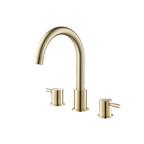 Flusso 100.2410SB 4 Hole Deck Mount Roman Tub Faucet - Satin Brass