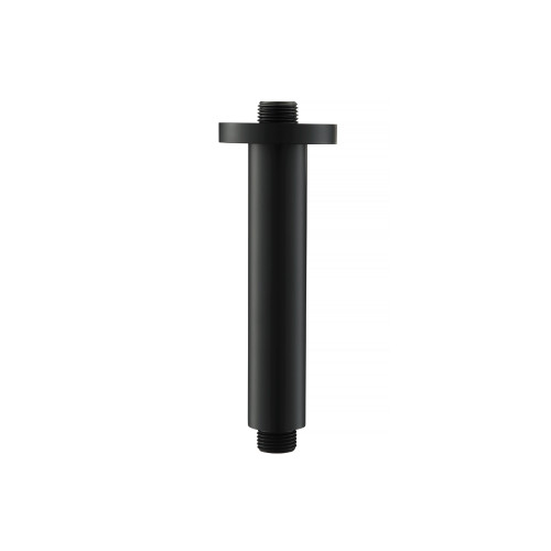 Flusso Ceiling Mount Shower Arm - 6" - Matte Black - 100.6CSAMB