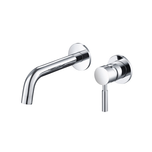 Flusso Single Handle Wall Mounted Bathroom Faucet - Matte Black - 100.1800MB