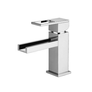 Flusso 160.1000CFCP Single Hole Cascade Flow Waterfall Bathroom Faucet - Polished Chrome