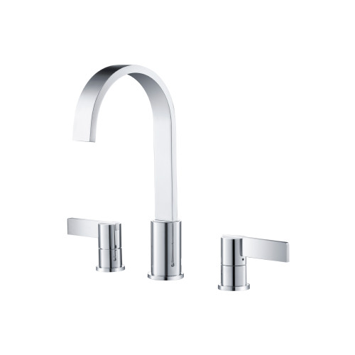 Flusso 145.2000CP Three Hole 8" Widespread Two Handle Bathroom Faucet - Polished Chrome