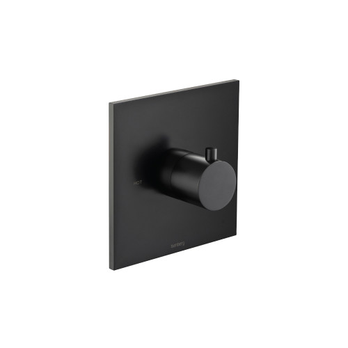 Flusso Trim For 3/4" Thermostatic Valve - Use with TVH.4201 - Matte Black - 100.4201TMB