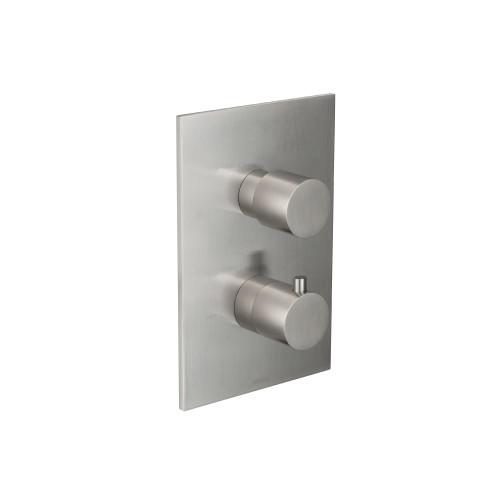 Flusso 100.4000TBN Trim For Thermostatic Valve - Brushed Nickel