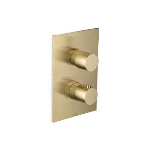 Flusso Trim For Thermostatic Valve - Satin Brass - 100.4000TSB
