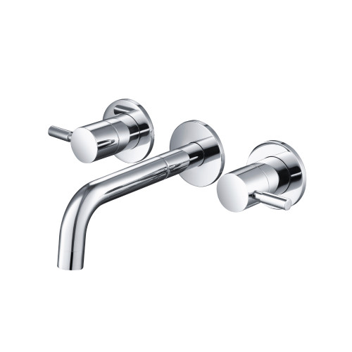 Flusso Trim For Two Handle Wall Mounted Tub Filler - Matte Black - 100.2450TMB
