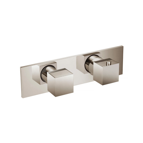 Flusso 160.2705PN 3/4" Horizontal Thermostatic Shower Valve & Trim - 3 Output -Polished Nickel