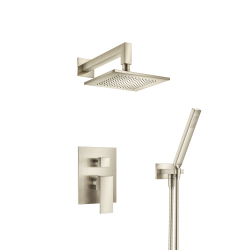 Isenberg  160.3300BN Two Output Shower Set With Shower Head And Hand Held - Brushed Nickel