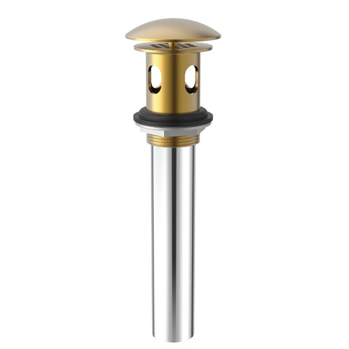 Gerber 1 1/2" Drain with Overflow with Cover & Grid Strainer - Brushed Bronze - D495008BB
