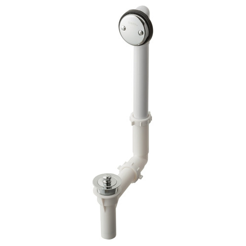 Gerber G004155176 Classics PVC Drain in Shoe for Standard Tub with Retaining Ring - Chrome