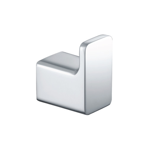 Flusso 196.1001BN Brass Bathroom Towel / Robe Hook - Brushed Nickel