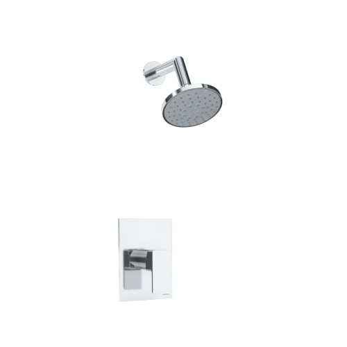 Flusso 196.3000BN Single Output Shower Faucet Set With ABS Shower Head & Arm - Brushed Nickel