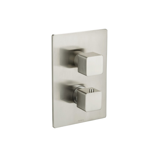 Flusso 196.4000TBN Trim For Thermostatic Valve - Brushed Nickel