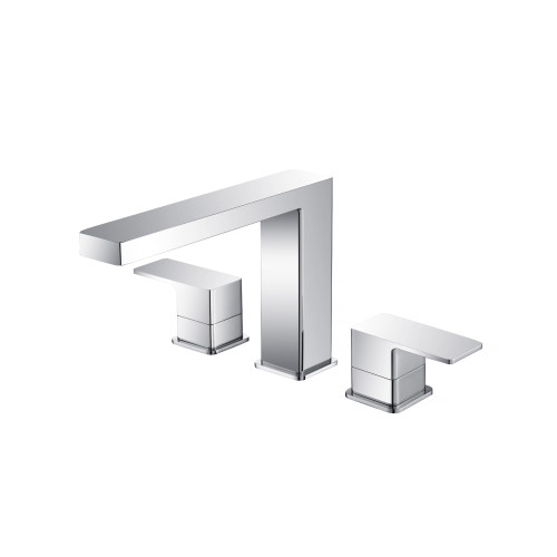 Flusso 3 Hole Deck Mount Roman Tub Faucet - Chrome - 196.2410CP