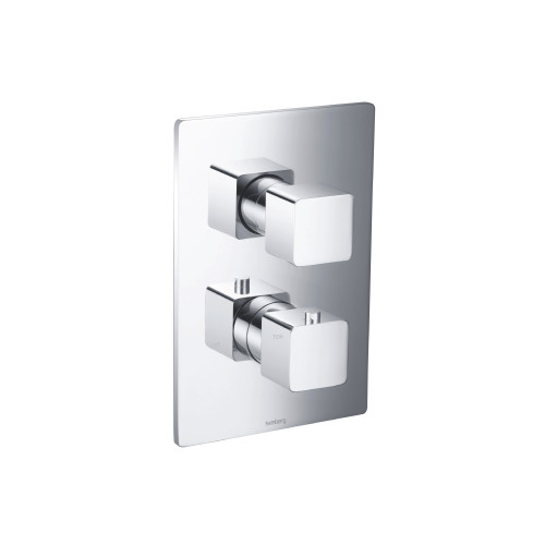 Flusso 3/4" Thermostatic Valve & Trim - 3 Output - Chrome - 196.4301CP