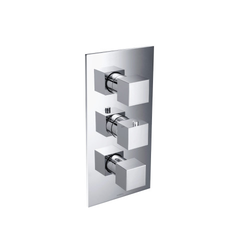 Flusso 3/4" Thermostatic Valve & Trim - 4 Output - Chrome - 160.4801CP