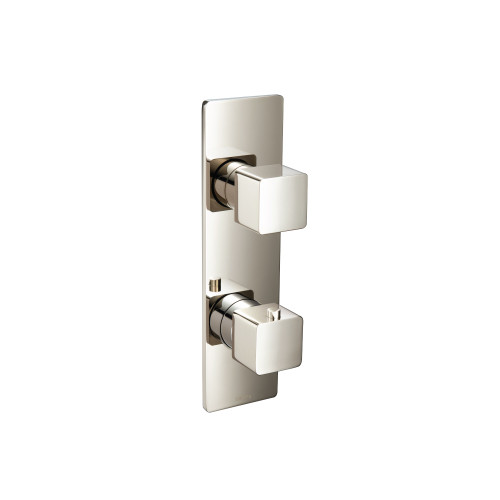 Flusso 196.2740PN 3/4" Thermostatic Shower Valve & Trim - 2-Output - Polished Nickel