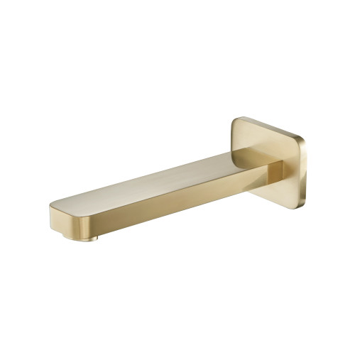 Flusso Wall Mount Non Diverting Tub Spout - Satin Brass - 196.2300SB