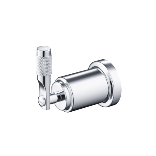Flusso Brass Bathroom Towel / Robe Hook - Chrome - 250.1001CP