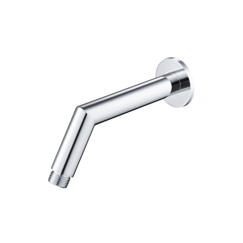 Flusso HS1030CP Round Shower Arm With Flange - 7" - With Flange - Chrome