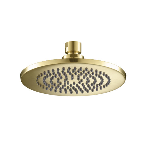Flusso 6" Solid Brass Showerhead / Rainhead - Satin Brass - HSB.6RSB