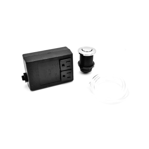Flusso K.C951SS Waste Disposer Air Switch - Round - Stainless Steel Flusso K.C951SS Waste Disposer Air Switch - Round - Stainless Steel