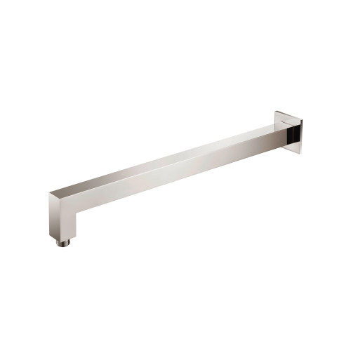 Flusso Wall Mount Square Shower Arm - 20" - With Flange - Polished Nickel - HS1080PN