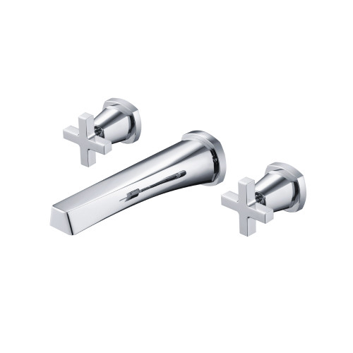 Flusso 240.2450TCP Trim For Two Handle Wall Mounted Tub Filler - Chrome