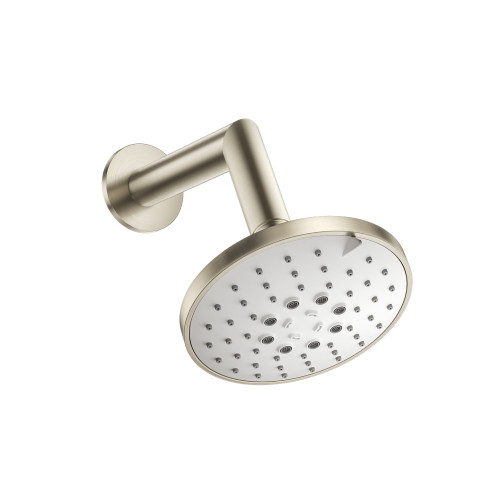 Flusso SHW.6131BN 5" Multi Function Showerhead with 7" Arm - Brushed Nickel Flusso SHW.6131BN 5" Multi Function Showerhead with 7" Arm - Brushed Nickel