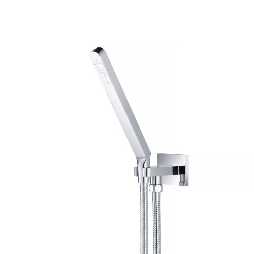 Flusso Hand Shower Faucet Set with Holder and Elbow Combo - Chrome - SHS.1028CP