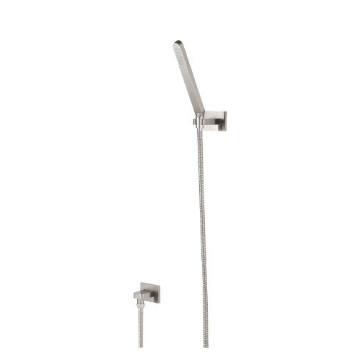Flusso HS1008BN Hand Shower Faucet Set With Wall Elbow, Holder and Hose - Brushed Nickel
