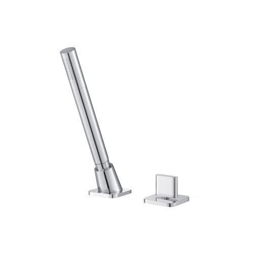 Flusso Deck Diverter With Holder & Hose - Chrome - 260.1280CP