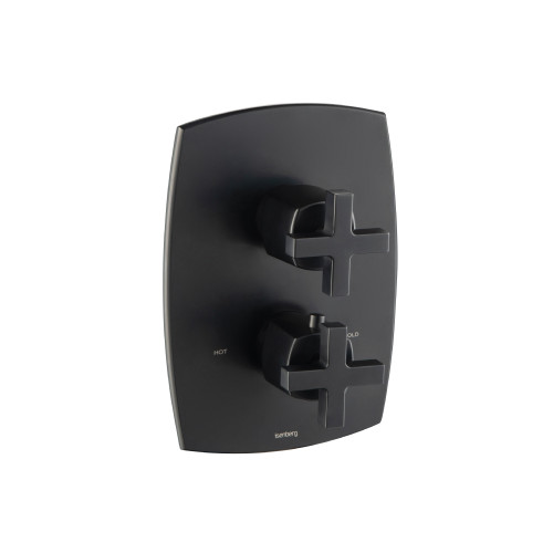 Flusso Trim For Thermostatic Valve - Matte Black - 240.4000TMB