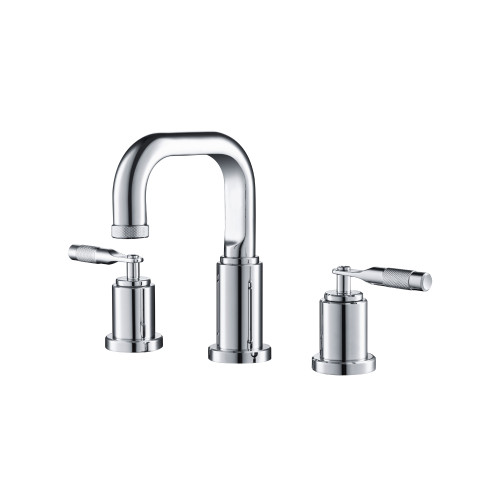 Flusso 250.2000CP Three Hole 8" Widespread Two Handle Bathroom Faucet - Chrome