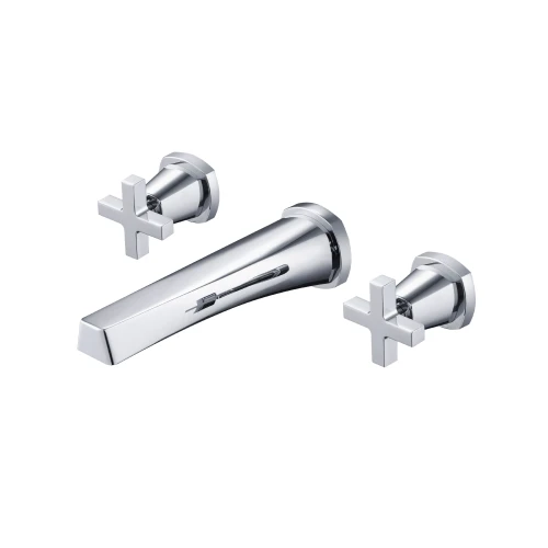 Flusso Two Handle Wall Mounted Bathroom Faucet - Chrome - 240.1950CP