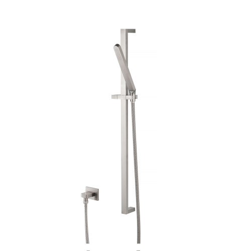 Flusso SHS.1018BN Hand Shower Faucet Set with Slide Bar and Elbow - Brushed Nickel Flusso SHS.1018BN Hand Shower Faucet Set with Slide Bar and Elbow - Brushed Nickel