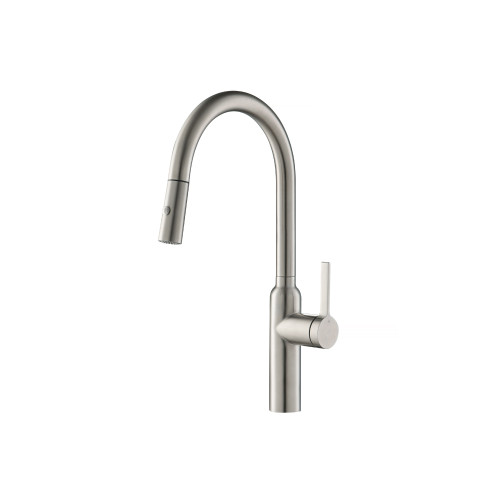 Flusso Ziel - Dual Spray Stainless Steel Kitchen Faucet With Pull Out - Stainless Steel - K.1360SS