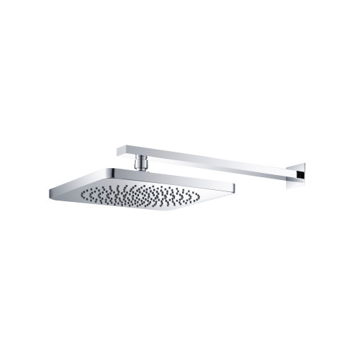 Flusso 10" Rain Head with 16" Arm - Matte Black - RHW.10CMB
