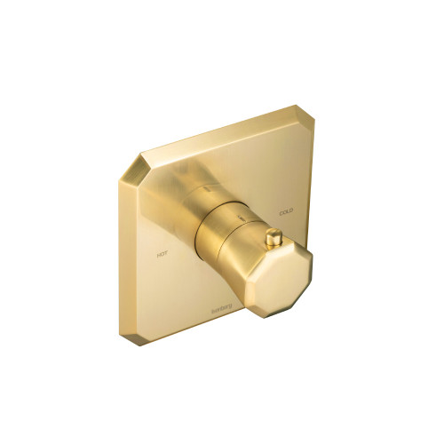 Flusso 3/4" Thermostatic Valve With Trim - Satin Brass - 230.4201SB