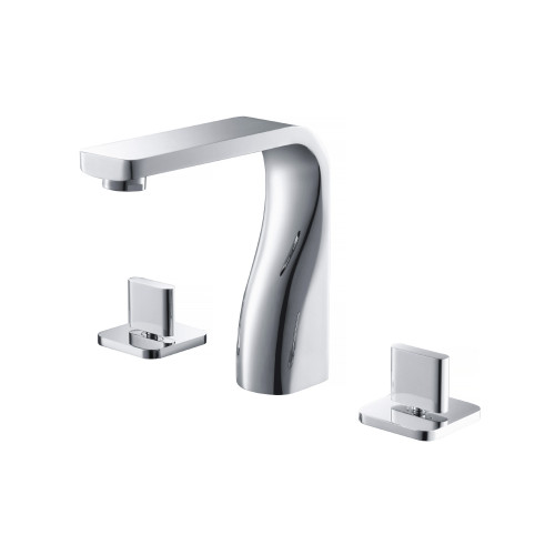 Flusso 260.2000PN Three Hole 8" Widespread Two Handle Bathroom Faucet - Polished Nickel