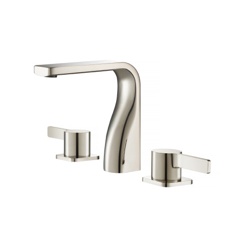 Flusso 260.2001PN Three Hole 8" Widespread Two Handle Bathroom Faucet - Polished Nickel