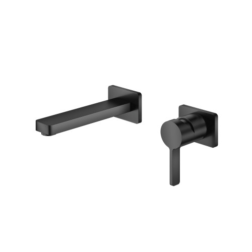 Flusso 260.1800MB Single Handle Wall Mounted Bathroom Faucet - Matte Black