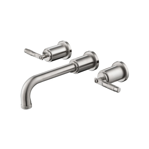 Flusso 250.2450BN Two Handle Wall Mounted Tub Filler - Brushed Nickel